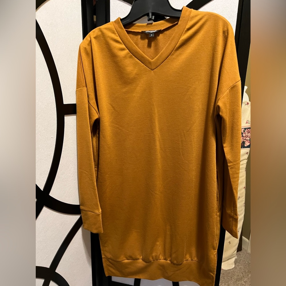 Tunic top in beautiful caramel colour